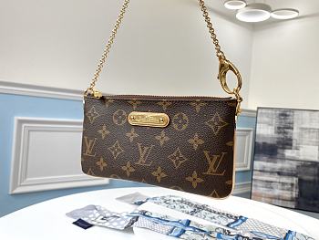 Louis Vuitton Monogram Pochette Milla MM M60094 Size 20 ×11 ×1.5 cm