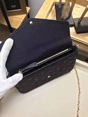 Louis Vuitton Monogram Empreinte Pochette Felicie Black M64064 Size 21 x 12 x 3 cm - 4