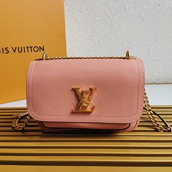 LV Lockme Chain PM Louis Vuitton Pink M57073 Size 23 x 17 x 11 cm