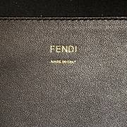 Fendi Medium Leather Tote Bag Black 887 Size 36 x 17 x 31 cm - 4