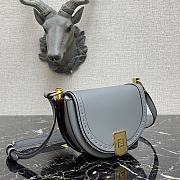 Fendi Moonlight Leather Handbag Blue Size 21 x 9 x 14 cm - 5