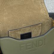 Fendi Moonlight Leather Handbag Green Size 21 x 9 x 14 cm - 5