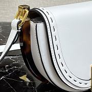 Fendi Moonlight Leather Handbag White Size 21 x 9 x 14 cm - 5