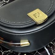 Fendi Moonlight Leather Handbag Black Size 21 x 9 x 14 cm - 6
