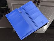 Louis Vuitton Brazza Wallet Blue M80592 Size 10 x 19 x 2 cm - 2