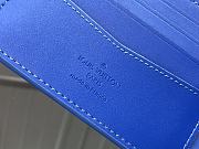 Louis Vuitton Slender Wallet LV Blue M80590 Size 11 x 8.5 x 2 cm - 2