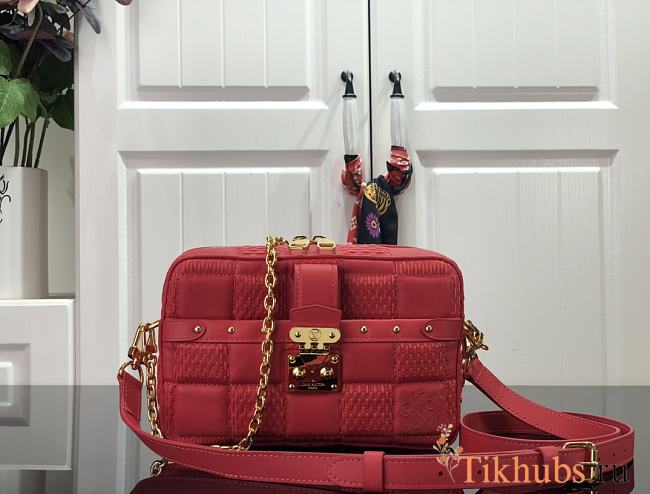 LV Troca PM H27 Handbags Red M59116 Size 22 x 15 x 6 cm - 1