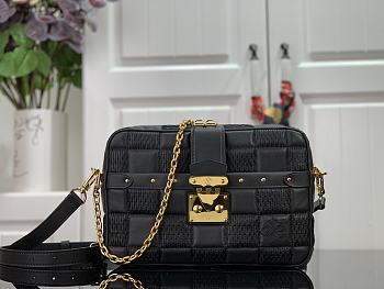 LV Troca Medium Handbag Black M59111 Size 25.5 x 17 x 7 cm
