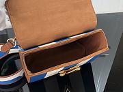 Louis Vuitton Twist MM Bag Blue M57659 Size 23 x 17 x 9.5 cm - 4