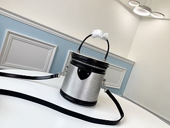 Louis Vuitton Epi Leather Cannes Silver M52226 Size 16 × 14.5 × 16 cm