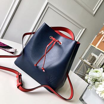 Louis Vuitton Neo Noe Shoulder Bag Blue M54369 Size 26 x 26 x 17.5 cm