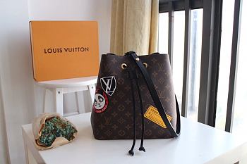 Louis Vuitton Bucket Bag Neonoe Screen Printing PO1072 Size 26 x 22 x 27 cm