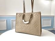 LV Onthego Handbag Monogram Beige M44576 Size 41 x 34 x 19 cm - 3