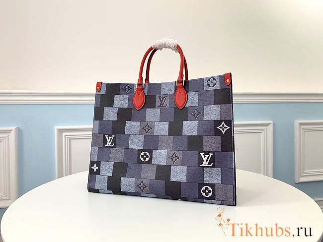 LV Onthego Tote Bags Damier Graphite Canvas M44576 Size 41 x 34 x 19 cm - 1