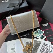 YSL Kate Silver Gold Buckle 326076Q Size 24 x 14.5 x 5 cm - 2