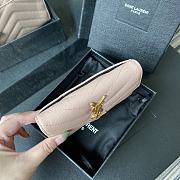 YSL Small Wallet Nude Pink A026K Size 13.5 x 9.5 x 3 cm - 6