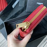 YSL Wallet Red 358094 Size 19 x 9 cm - 6