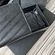 YSL Wallet Full Black 358094 Size 19 x 9 cm - 3