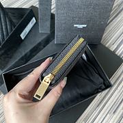 YSL Wallet Black Golden Logo 358094 Size 19 x 9 cm - 5