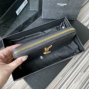 YSL Wallet Black Golden Logo 358094 Size 19 x 9 cm - 3