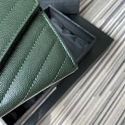 YSL Wallet Green 437469-1 Size 19 x 9 cm - 4