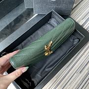 YSL Wallet Green 437469-1 Size 19 x 9 cm - 3