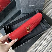YSL Wallet Red 437469-1 Size 19 x 9 cm - 5