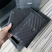 YSL Wallet Full Black 437469-1 Size 19 x 9 cm - 3