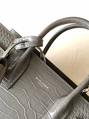 YSL Bag With Crocodile Pattern Gray 421863 Size 26 x 20.5 x 12.5 cm - 4