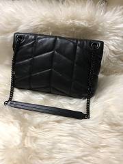 YSL LOULOU PUFFER Quilted Lambskin Bag Black 577476 Size 29 x 17 x 11 cm - 2