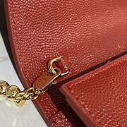 YSL Mini Envelope Bag Red 607788 Size 19 x 12 x 4 cm - 3