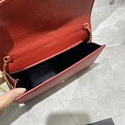 YSL Mini Envelope Bag Red 607788 Size 19 x 12 x 4 cm - 2