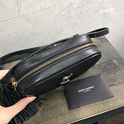 YSL Calfskin Waist Bag Black 534817 Size 15.5 x 10.5 x 5.5 cm - 4