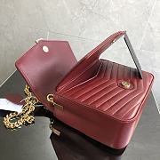 YSL Chain Bag Red 532662 Size 17 x 15 x 6 cm - 5