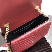 YSL Chain Bag Red 532662 Size 17 x 15 x 6 cm - 4