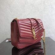 YSL Chain Bag Red 532662 Size 17 x 15 x 6 cm - 2