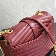 YSL Chain Bag Red 532662 Size 17 x 15 x 6 cm - 3