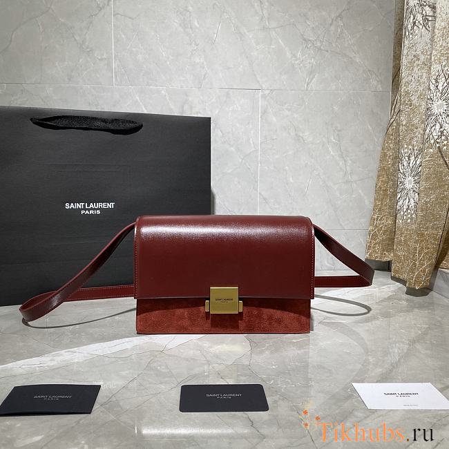 YSL Medium Bellechasse Red 482044 Size 24 x 16 x 7 cm - 1