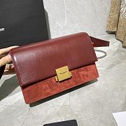 YSL Medium Bellechasse Red 482044 Size 24 x 16 x 7 cm - 6