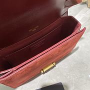 YSL Medium Bellechasse Red 482044 Size 24 x 16 x 7 cm - 3