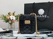 Chanel Mini Flap Bag Cowhide Black 99086 Size 17 x 14 x 7 cm - 5