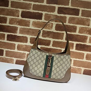 Gucci Jackie 1961 small shoulder bag GG Supreme Canvas 636706 31 x 39 x 4.5 cm