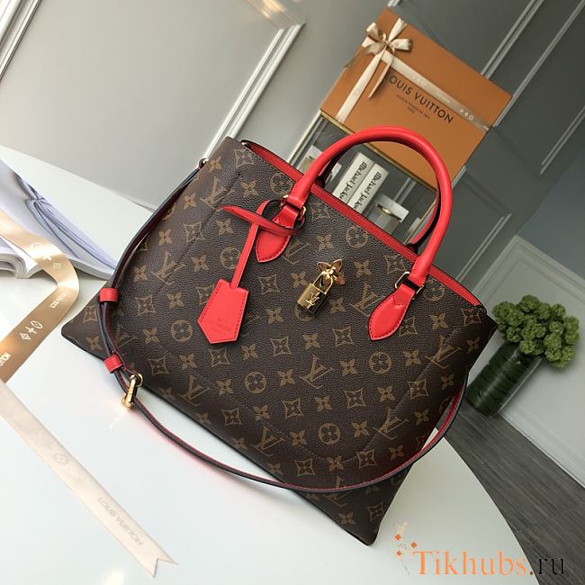 Louis Vuitton Flower Tote Monogram Padlock Black M43553 Size 34 × 24 × 13 cm - 1