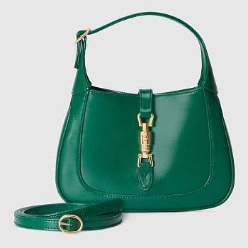 Jackie 1961 Mini Shoulder Bag White Leather Green 637091 Size 19x13x3 cm