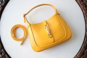 Jackie 1961 Mini Shoulder Bag White Leather Yellow 637091 Size 19x13x3 cm - 1