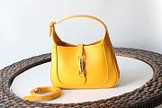 Jackie 1961 Mini Shoulder Bag White Leather Yellow 637091 Size 19x13x3 cm - 2