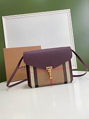 BURBERRY Cross-Body Bag Purple 8131 Size 24 x 7 x 18 cm - 1