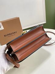 BURBERRY Two-Color Canvas And Leather Lock Bag Size 21 x 16 x 6 cm - 2