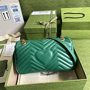 Gucci Shoulder GG Marmont Green 443497 Size 26 x 15 x 7 cm - 5