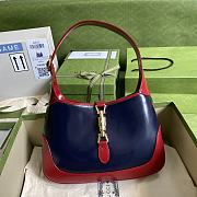 Jackie 1961 Small Shoulder Bag Blue/Red 636706 Size 28 x 19 x 4.5 cm - 1